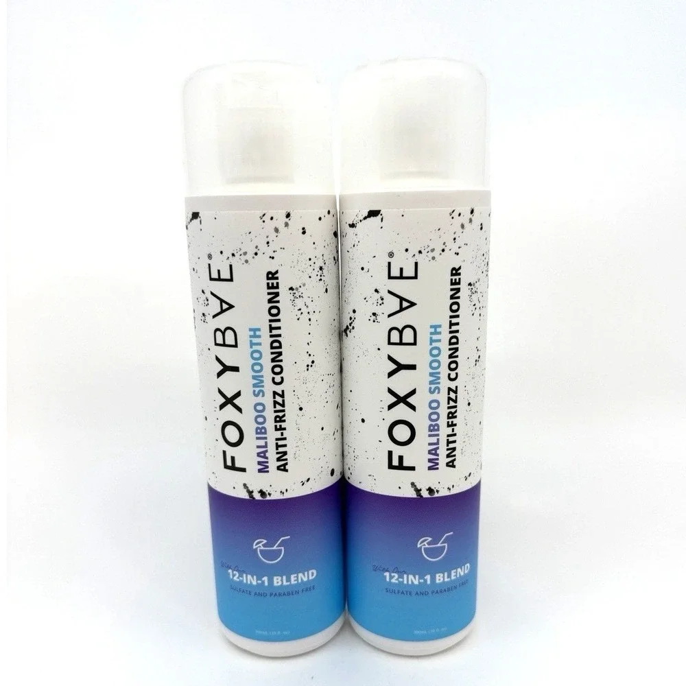 FoxyBae Maliboo Smooth Anti Frizz Conditioner 12‎ oz 2 Pack New